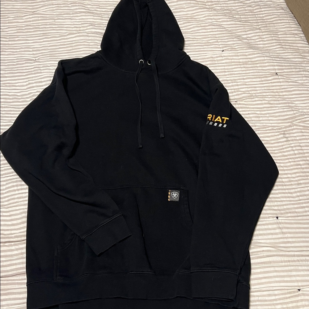 Men’s Ariat Black Pullover with Gold Logo